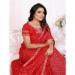 Picture of Magnificent Chiffon Fire Brick Saree