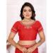 Picture of Magnificent Chiffon Fire Brick Saree