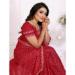 Picture of Pleasing Chiffon Fire Brick Saree