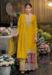 Picture of Chiffon Dark Golden Rod Straight Cut Salwar Kameez