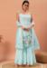 Picture of Georgette Light Steel Blue Readymade Salwar Kameez