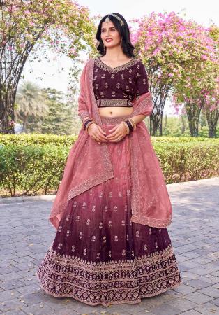 Picture of Splendid Silk Brown Lehenga Choli