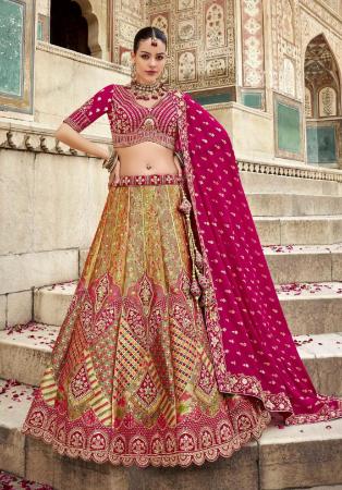 Picture of Comely Silk Pink Lehenga Choli