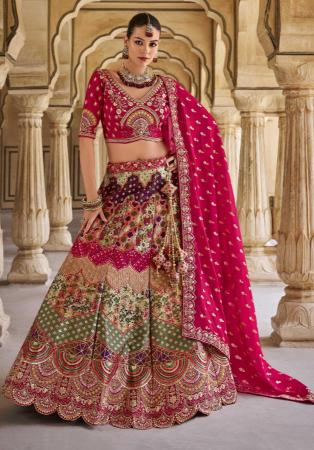 Picture of Nice Silk Crimson Lehenga Choli