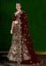 Picture of Alluring Chiffon Brown Lehenga Choli