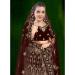 Picture of Alluring Chiffon Brown Lehenga Choli