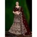 Picture of Alluring Chiffon Brown Lehenga Choli