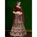 Picture of Good Looking Chiffon Maroon Lehenga Choli