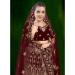 Picture of Good Looking Chiffon Maroon Lehenga Choli