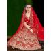 Picture of Splendid Chiffon Crimson Lehenga Choli