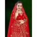 Picture of Splendid Chiffon Crimson Lehenga Choli