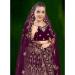 Picture of Sublime Chiffon Purple Lehenga Choli