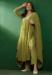 Picture of Rayon & Georgette Dark Olive Green Readymade Salwar Kameez