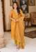Picture of Rayon & Georgette Golden Rod Readymade Salwar Kameez