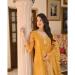 Picture of Rayon & Georgette Golden Rod Readymade Salwar Kameez
