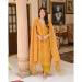 Picture of Rayon & Georgette Golden Rod Readymade Salwar Kameez
