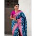 Picture of Enticing Silk Steel Blue Saree