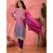 Picture of Ravishing Silk Plum Readymade Salwar Kameez