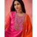 Picture of Lovely Silk Tomato Readymade Salwar Kameez