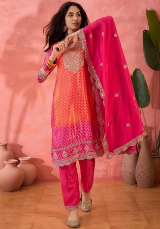 Picture of Splendid Silk Light Pink Readymade Salwar Kameez
