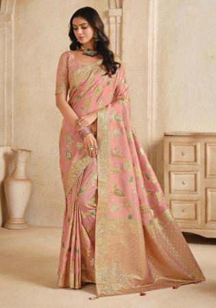 Picture of Charming Silk Dark Salmon Saree