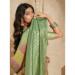 Picture of Magnificent Silk Dark Olive Green Saree