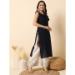Picture of Classy Cotton & Silk Navy Blue Kurtis And Tunic
