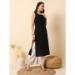 Picture of Excellent Cotton & Silk Black Kurtis And Tunic
