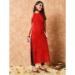 Picture of Charming Cotton & Silk Fire Brick Kurtis And Tunic