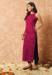 Picture of Fascinating Cotton & Silk Plum Kurtis And Tunic