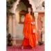 Picture of Excellent Rayon Orange Red Readymade Salwar Kameez