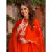 Picture of Excellent Rayon Orange Red Readymade Salwar Kameez