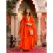 Picture of Excellent Rayon Orange Red Readymade Salwar Kameez