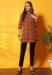 Picture of Graceful Cotton Saddle Brown Kurtis & Tunic