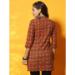Picture of Graceful Cotton Saddle Brown Kurtis & Tunic
