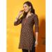 Picture of Beauteous Cotton Dark Olive Green Kurtis & Tunic