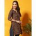 Picture of Beauteous Cotton Dark Olive Green Kurtis & Tunic