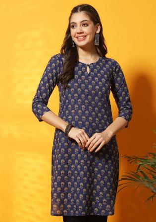 Picture of Sublime Cotton Dim Gray Kurtis & Tunic
