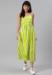 Picture of Delightful Rayon Yellow Green Readymade Gown