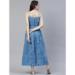 Picture of Stunning Rayon Steel Blue Readymade Gown