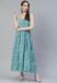 Picture of Radiant Rayon Cadet Blue Readymade Gown