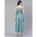Picture of Radiant Rayon Cadet Blue Readymade Gown