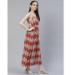 Picture of Shapely Rayon Rosy Brown Readymade Gown