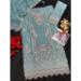Picture of Organza Slate Grey Straight Cut Salwar Kameez