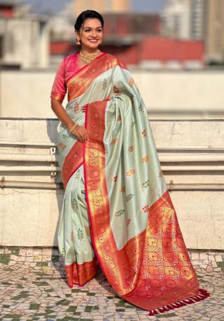 Picture of Sublime Silk Dark Sea Green Saree