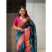 Picture of Pleasing Silk Steel Blue Saree