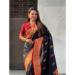 Picture of Stunning Silk Black Saree