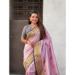 Picture of Gorgeous Silk Pale Violet Red Saree