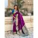Picture of Classy Silk Purple Saree