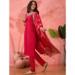 Picture of Beautiful Silk Crimson Readymade Salwar Kameez
